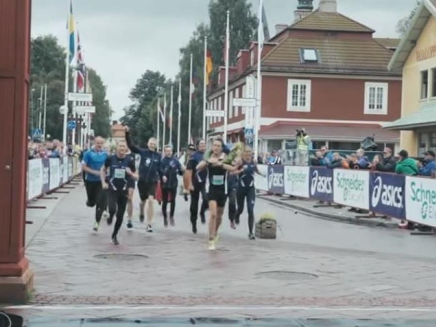 Runners in the Vasastafett.
