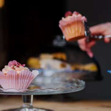 Fika på fat.