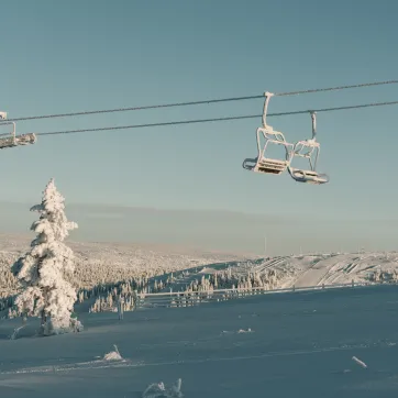 Skidlift i Sälen.
