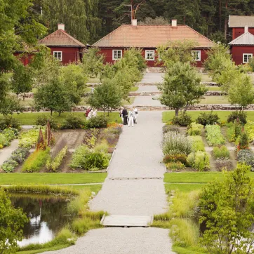 Gamla stabergs trädgård.