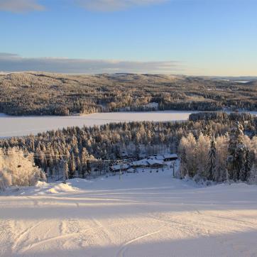 A ski slope at Bjursås.