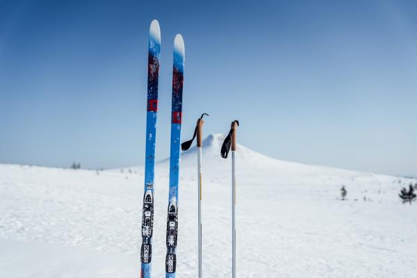 A pair of cross country ski's.