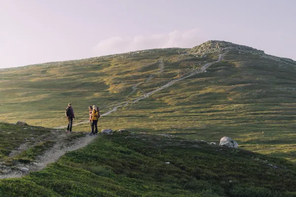 View over the mountains in Idre, Sweden.