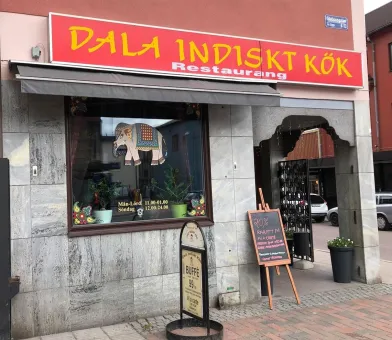 The entrance to the restaurant.