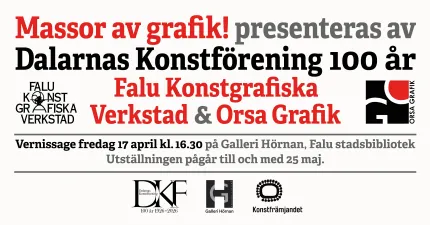 Utställningen öppnar med vernissage kl. 16.30 17 april.