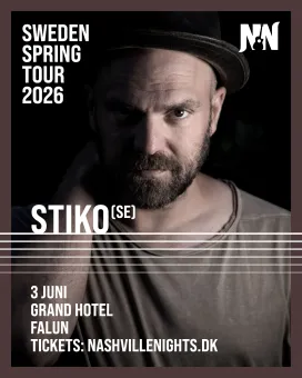 En man i skägg med en hatt på huvudet, vit text om evenemanget.