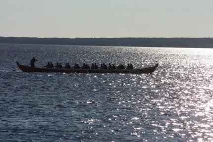 Church boats at Siljan.