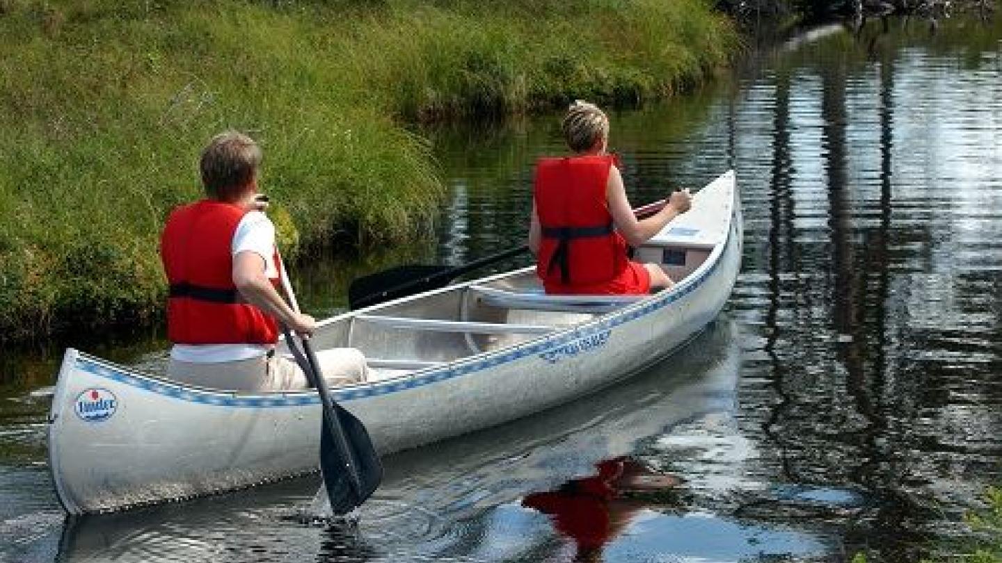 Familytour with canoe