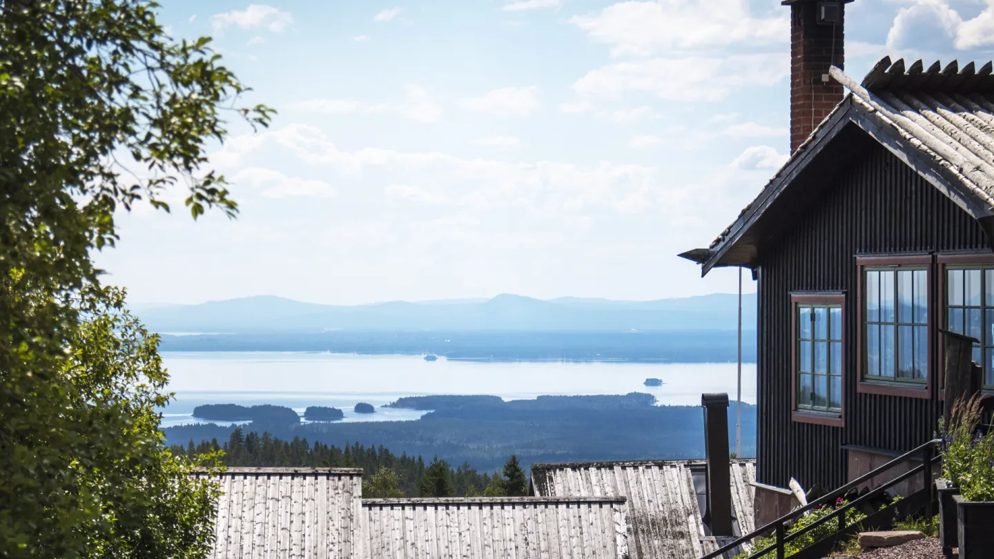 Vy över Fryksås från Fryksås Hotell.