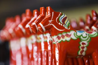 Newly painted Dalahorses.