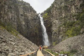 The waterfall Njupeskär.
